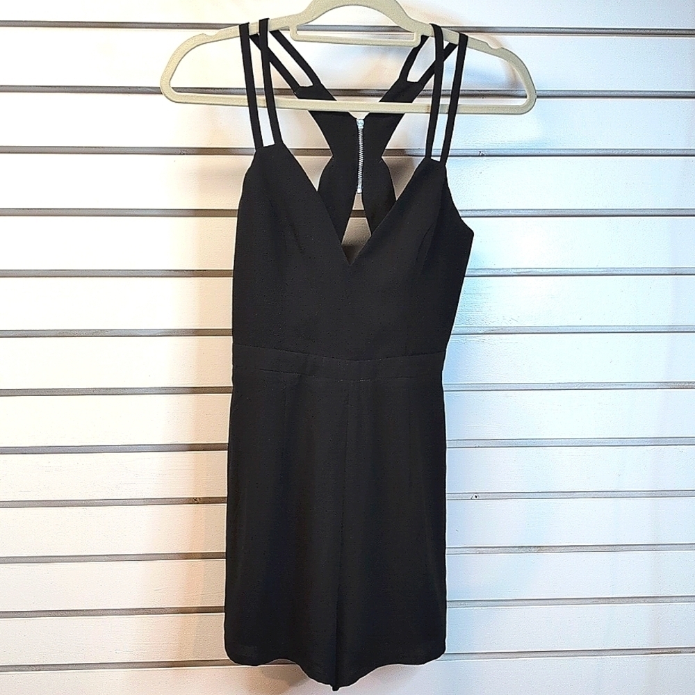 NBD x the Naven Twins Revolve Black Romper Size Small EUC